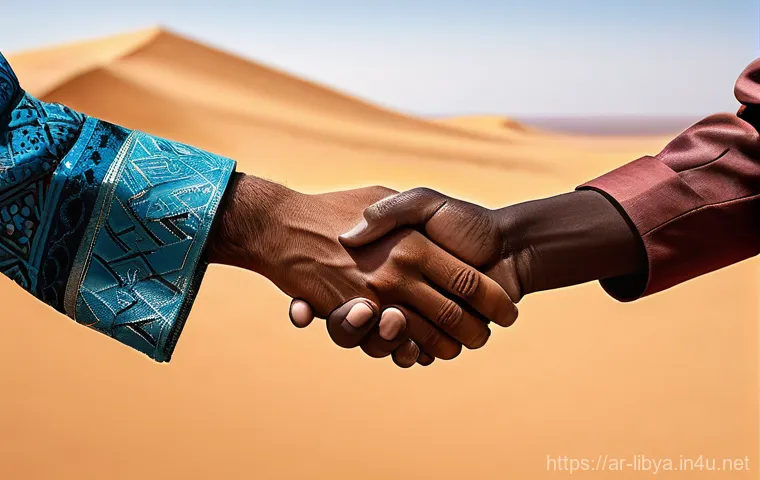 리비아와 알제리의 역사적 관계 - **Prompt 1: Historical Caravan of Brotherhood**
"A stunning wide shot of a historical trade cara... 리비아와 알제리의 역사적 관계 - **Prompt 1: Historical Caravan of Brotherhood**
"A stunning wide shot of a historical trade cara...